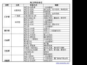 如何给自己的地方网站命名