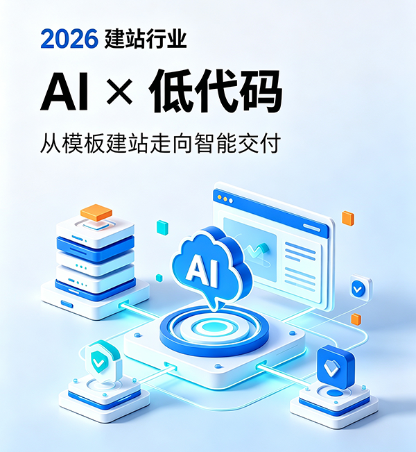 建站行业的核心趋势是AI与低代码深度融合