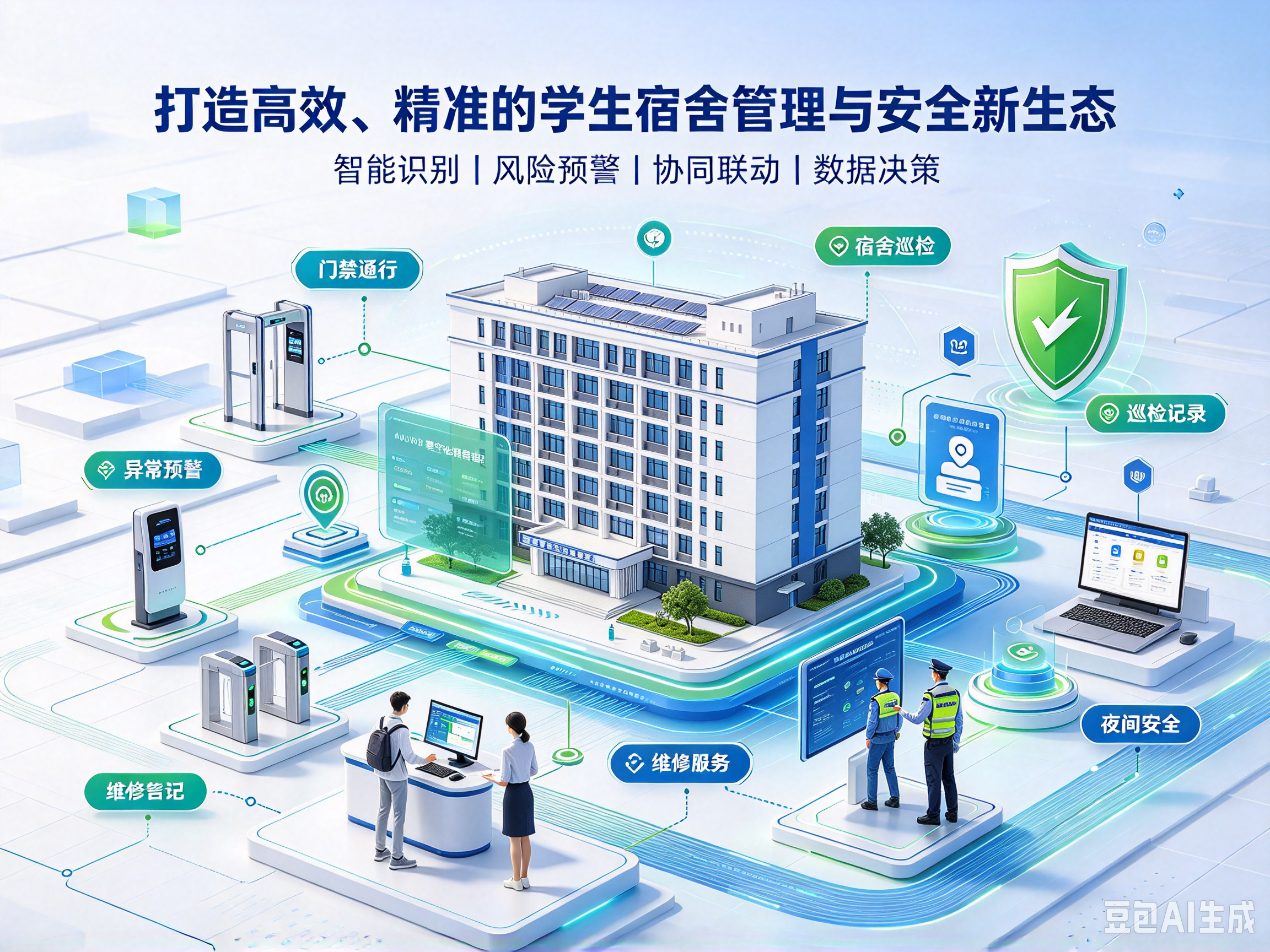 智慧校园，一网通办：打造高效、精准的学生宿舍管理与安全新生态